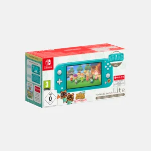 Nintendo Switch Lite Turquoise + Animal Crossing + 12 maanden Nintendo Switch Online