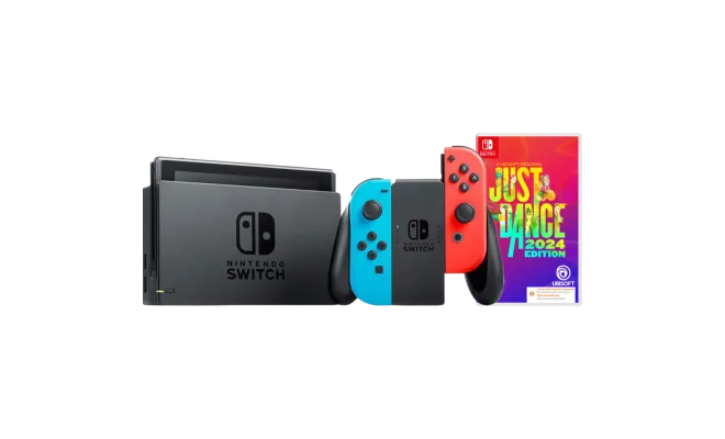 Nintendo Switch Rood/Blauw + Just Dance 2024